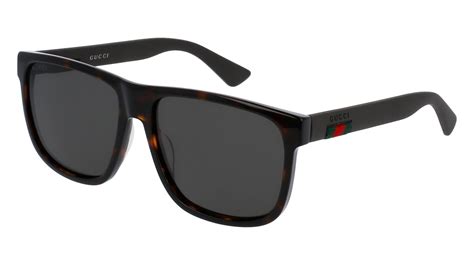 gucci mens sunglasses gg0010s|Gucci havana square sunglasses.